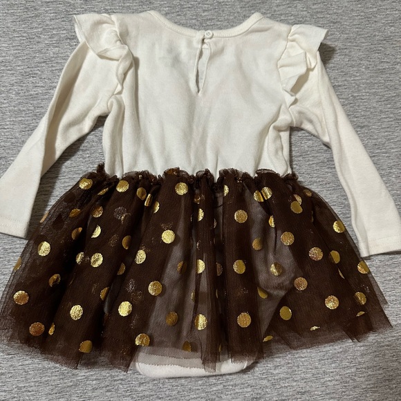 SOLD Thanksgiving onesie with tutu - Picture 2 of 4